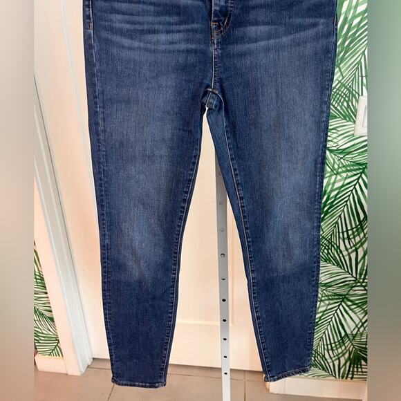Madewell Curvy High Rise Skinny Jeans Dark Wash 26P - Picture 6 of 14